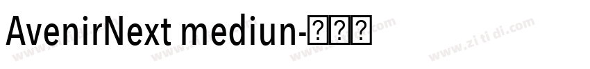 AvenirNext mediun字体转换